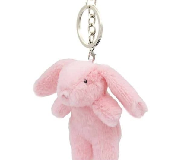 3 5" Cute Bunny Plush Bag Charm & Keychain