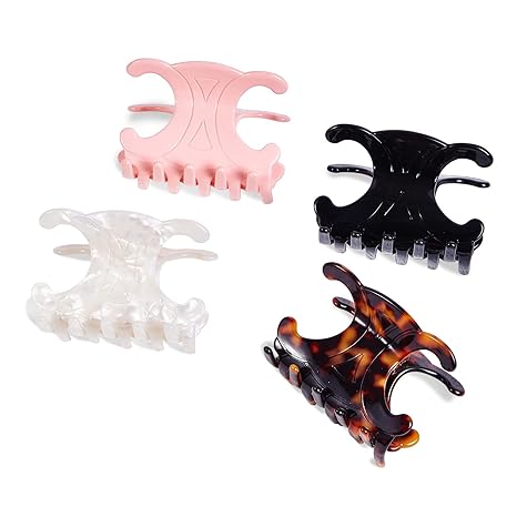 4 Pack Premium Acetate Butterfly Hair Claw Clips