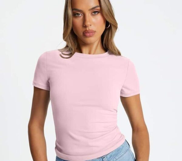 Trendy Queen Slim Fit Crop Tee (2026 Summer Collection)