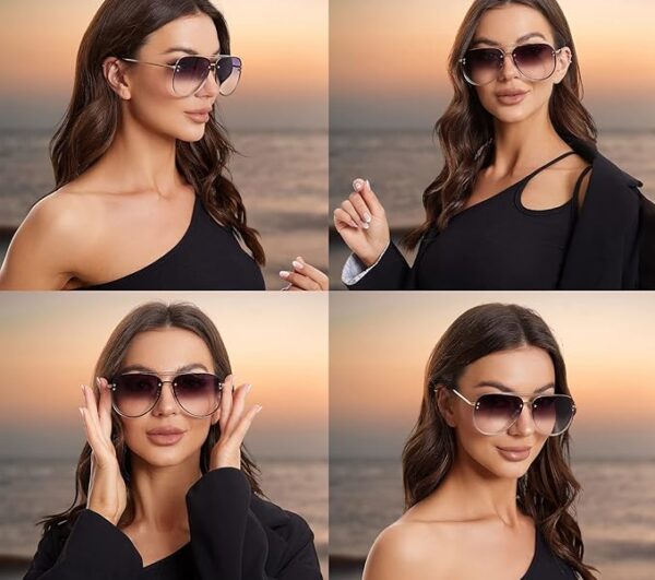 Retro Oversized Aviator Sunglasses